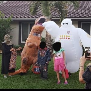Baymax inflatable costume.  Fits adults 5'2 -6'1"